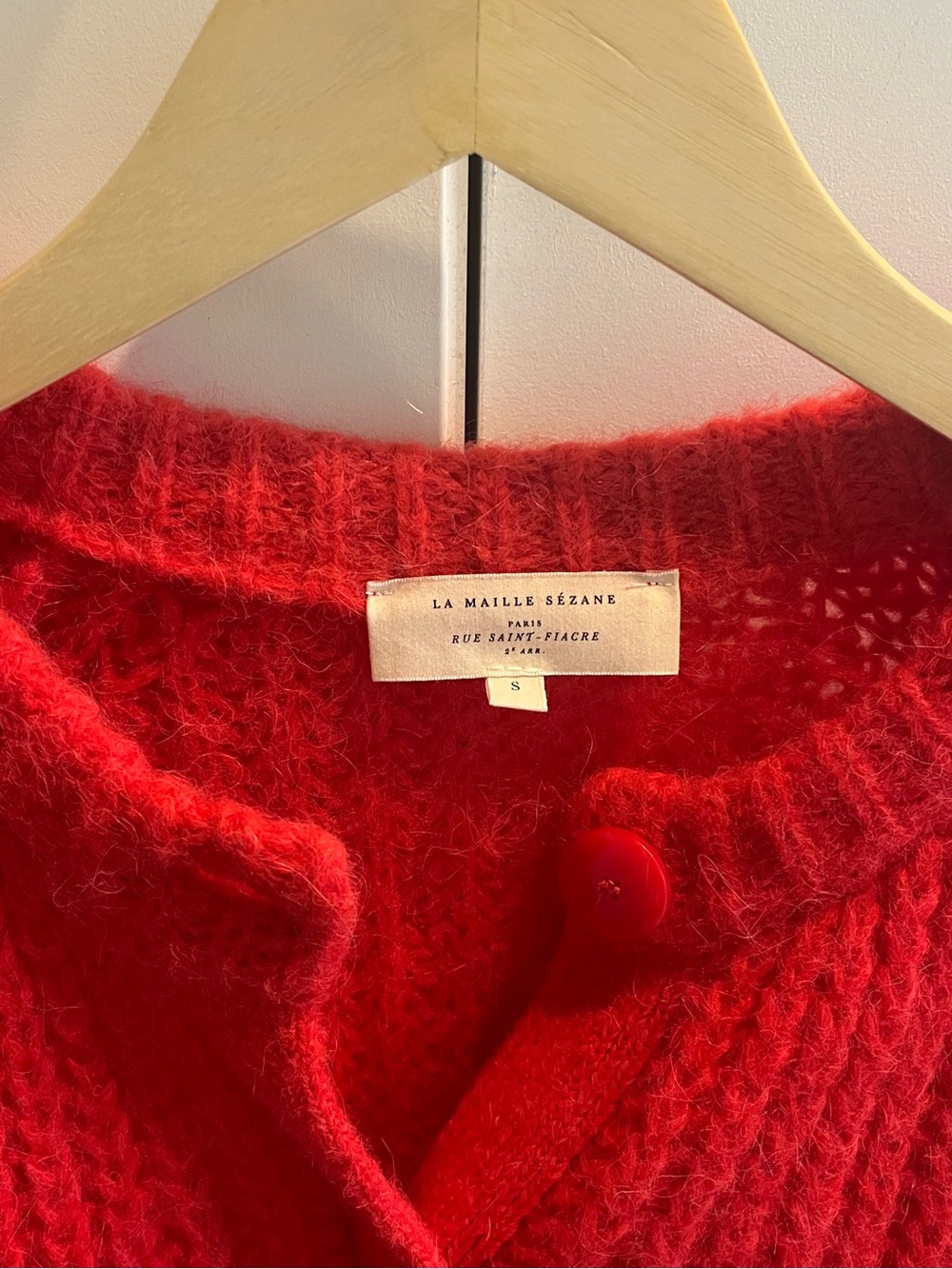 Sezane Emile Red Cardigan (Small) - Picture 2 of 8